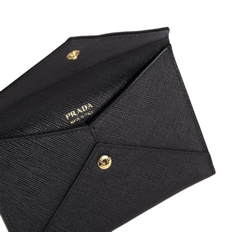 prada saffiano card wallet|prada envelope wallet.